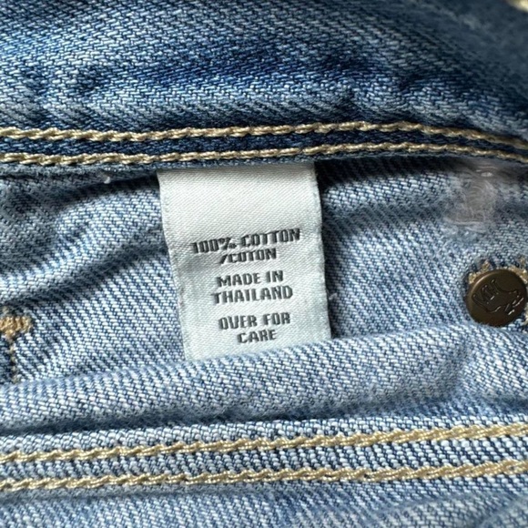 Abercrombie & Fitch Distressed Blue Jean Shorts - Picture 4 of 7